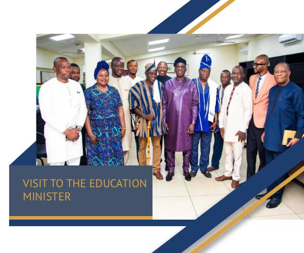 TUCE LEADERSHIP PAYS COURTESY VISIT TO EDUCATION MINISTER